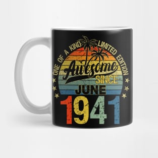 Vintage 81 Years Old June 1941 Decorations 81st Birthday Mug